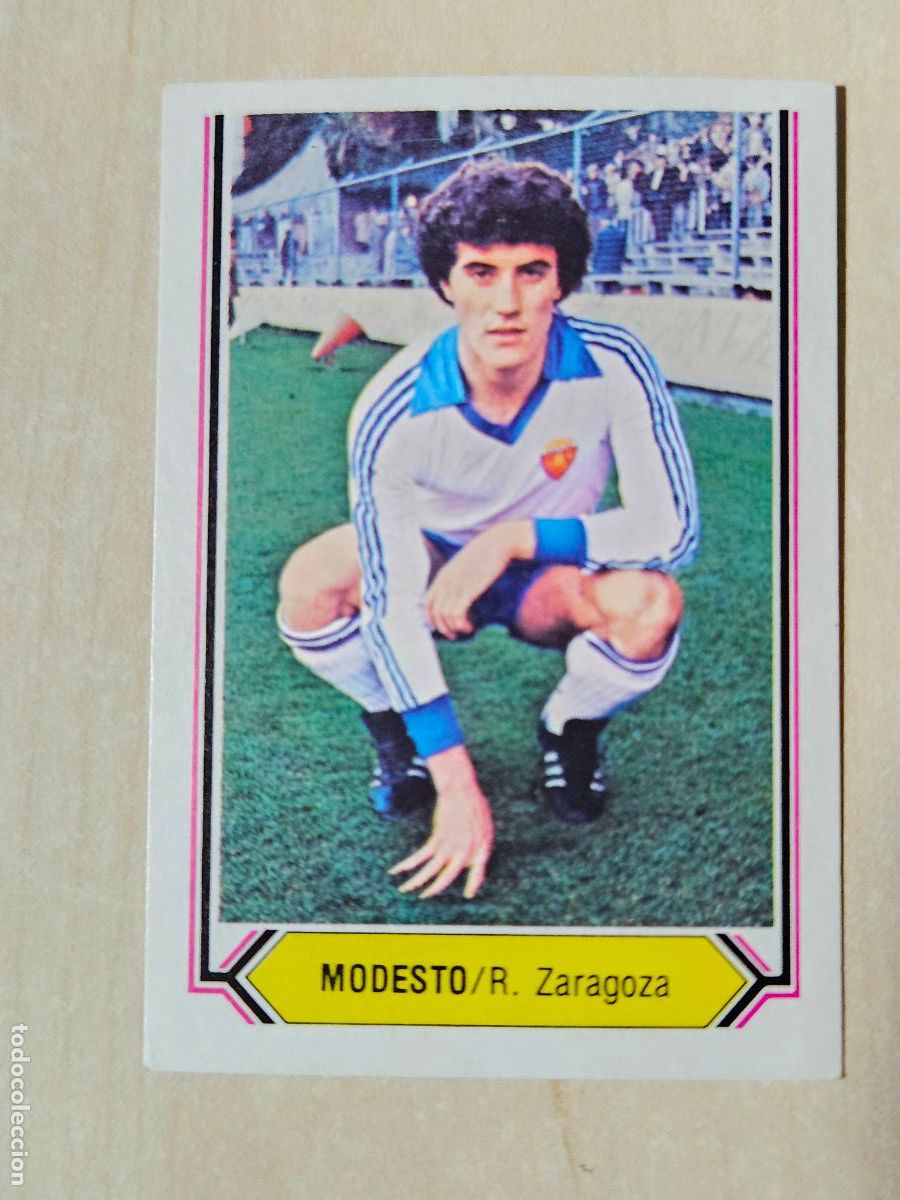 Cromos de f&uacute;tbol: CROMO FUTBOL - MODESTO - LIGA ESTE 80- 81 - NUEVO SIN PEGAR - REAL ZARAGOZA