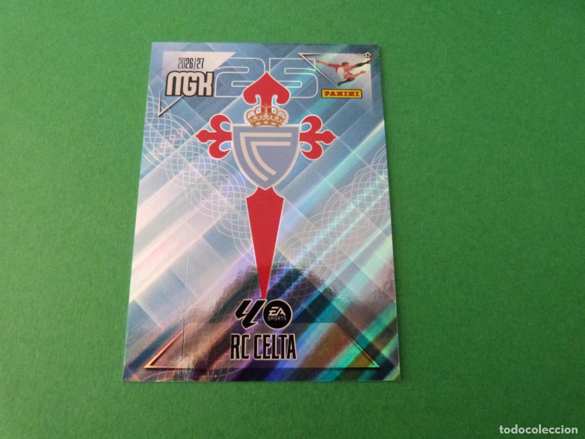 Fu&szlig;ball-Sticker: TRADING CARD FUTBOL ESCUDO CELTA DE VIGO N&ordm; 109 LIGA MEGACRACKS 2026-2027/26-27 PANINI
