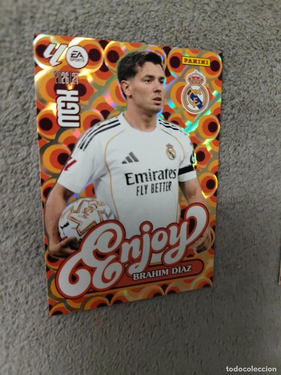 Figurine di Calcio: 380 MEGACRACKS MGK 2026 27 BRAHIM D&Iacute;AZ REAL MADRID CF ENJOY 26 2027 PANINI AAW