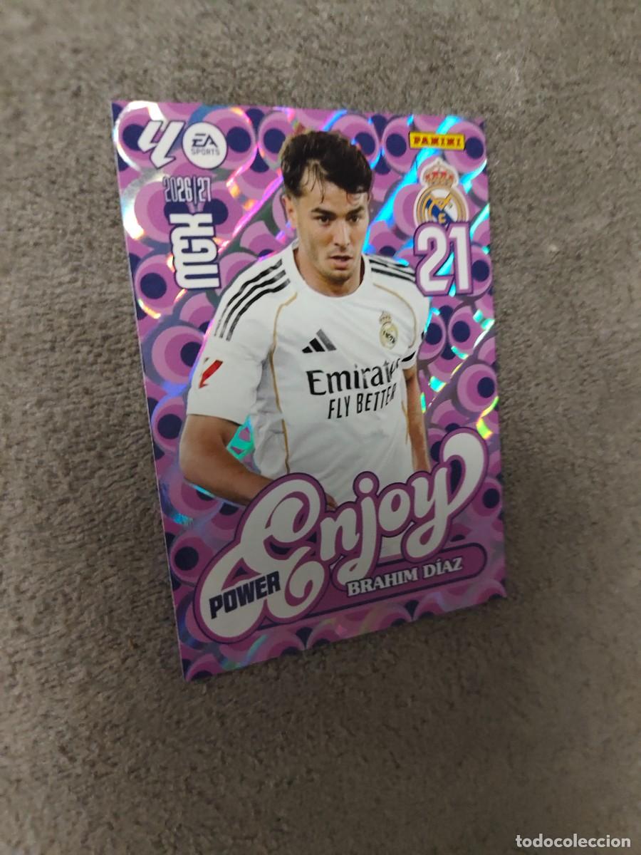 Fu&szlig;ball-Sticker: 380P 380 P MEGACRACKS MGK 2026 27 BRAHIM D&Iacute;AZ REAL MADRID CF ENJOY POWER 26 2027 PANINI AAW