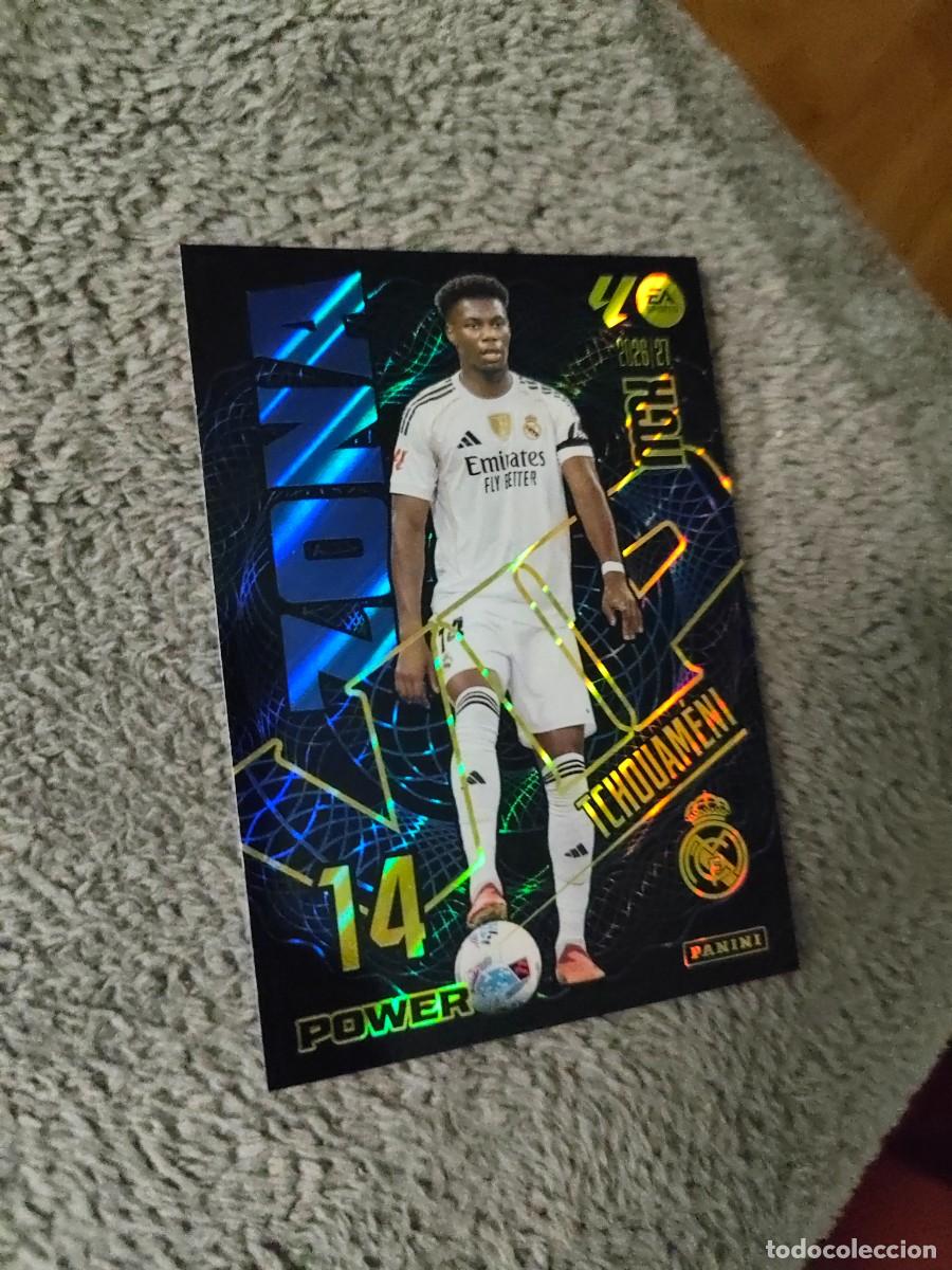 Fu&szlig;ball-Sticker: 405P 405 P MEGACRACKS MGK 2026 27 TCHOUAM&Eacute;NI REAL MADRID CF ZONA VIP POWER 26 2027 PANINI AAW
