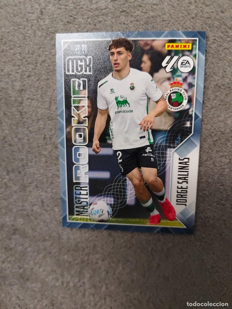 Fu&szlig;ball-Sticker: 414 MEGACRACKS MGK 2026 27 JORGE SALINAS RACING DE SANTANDER MASTER ROOKIE 26 2027 PANINI AAW