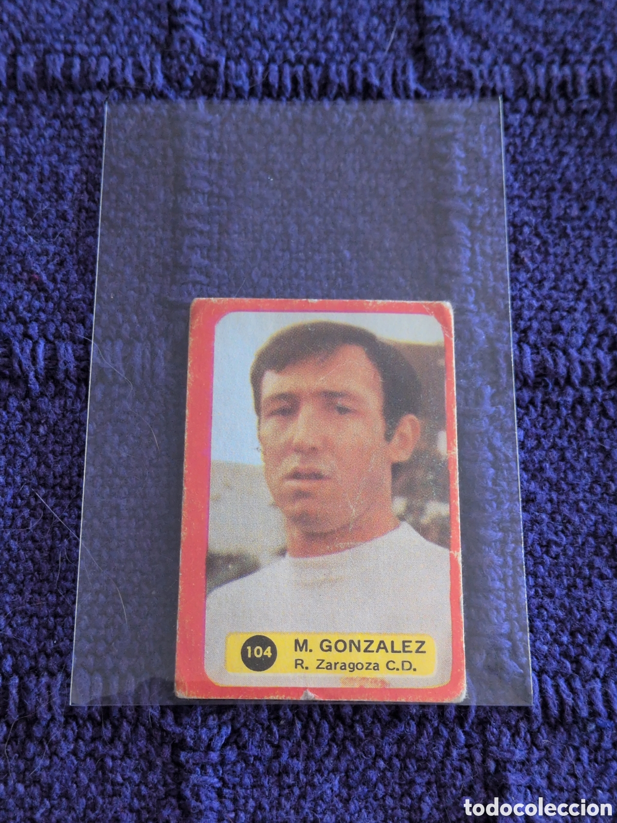 Cromos de f&uacute;tbol: M GONZALEZ ZARAGOZA GRAFIMUR 1975 1976 LIGA FUTBOL CROMOS 75 76 - SIN PEGAR