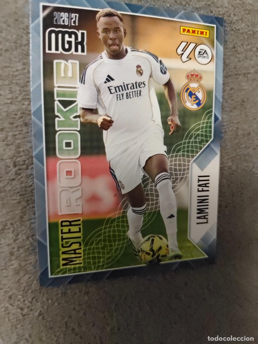 Cartes &agrave; collectionner de Football: 416 MEGACRACKS MGK 2026 27 LAMINI FATI REAL MADRID CF MASTER ROOKIE 26 2027 PANINI AAW