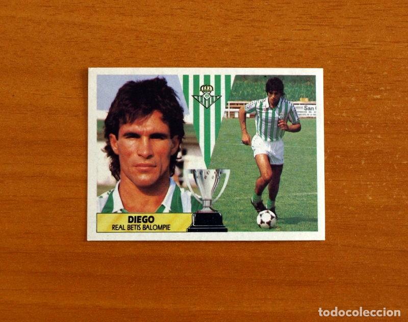 Figurine di Calcio: Real Betis - Diego - Ediciones Este Liga 1987-1988, 87-88 - Cromo Nunca pegado
