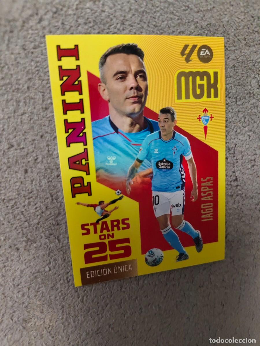 Figurine di Calcio: 444 MEGACRACKS MGK 2026 27 IAGO ASPAS RC CELTA STARS ON 25 26 2027 PANINI AAW