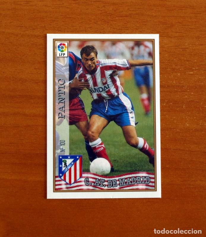 Cromos de f&uacute;tbol: Atl&eacute;tico de Madrid - N&ordm; 100 Pantic - Mundicromo ficha de la Liga 1997-1998, 97-98