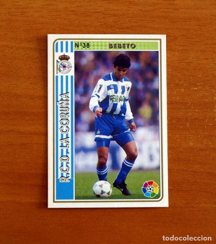 Cromos de f&uacute;tbol: Deportivo La Coru&ntilde;a -N&ordm; 38 Bebeto -Mundicromo Las Fichas de la Liga 1994-1995-94-95