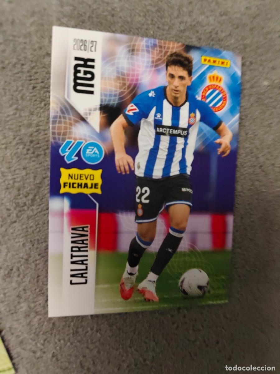 Cromos de f&uacute;tbol: 454 CALATRAVA RCD ESPANYOL MEGACRACKS MGK 2026 27 NUEVO FICHAJE 26 2027 PANINI AAW