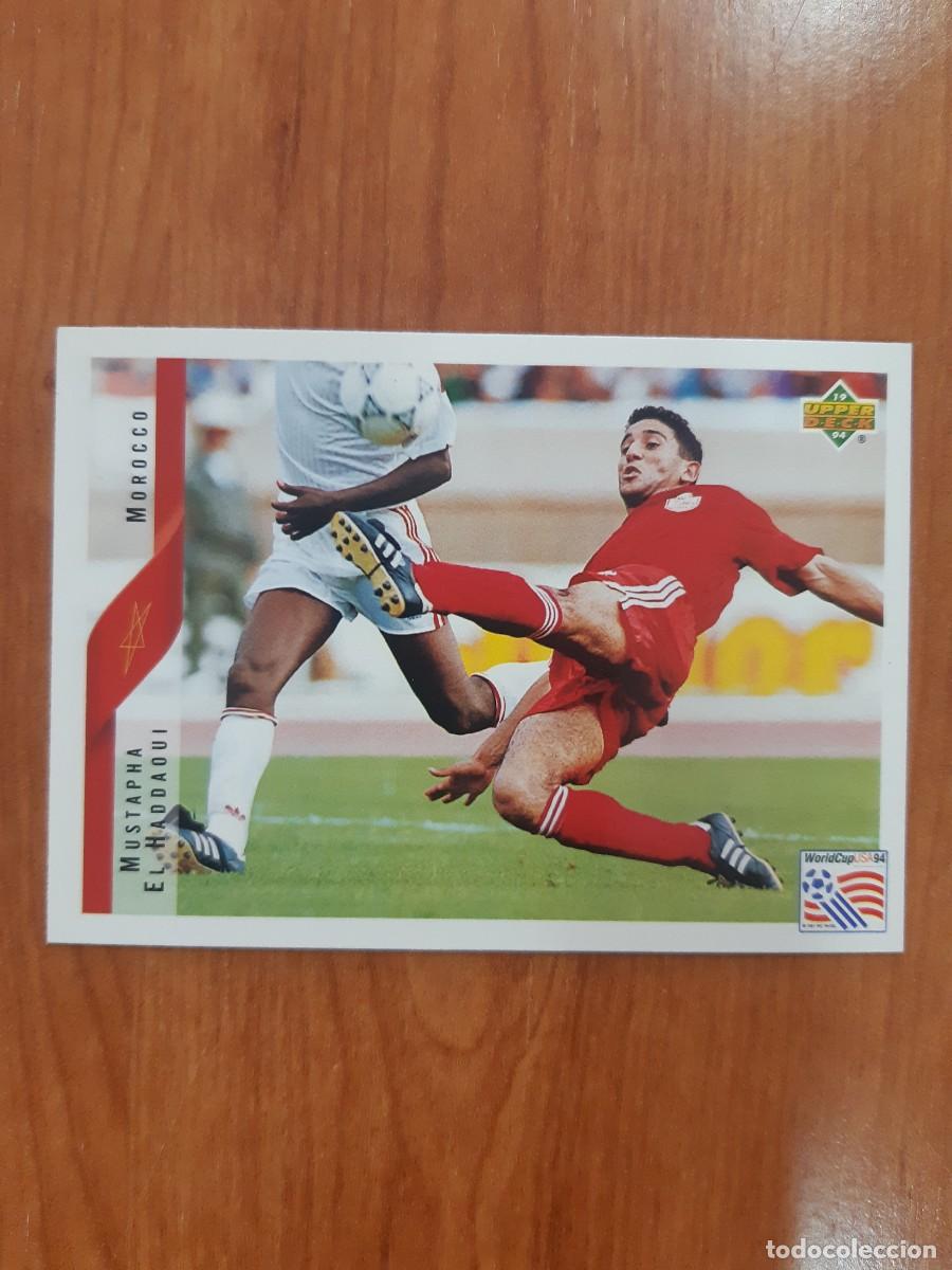 Cromos de f&uacute;tbol: N&deg;244 MUSTAPHA EL HADDAOUI MOROCCO MARRUECOS WORLD CUP USA 94 UPPER DECK 1994