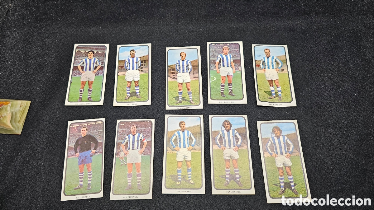 Cromos de Futebol: Cromos antiguos de f&uacute;tbol REAL SOCIEDAD 1973 /74