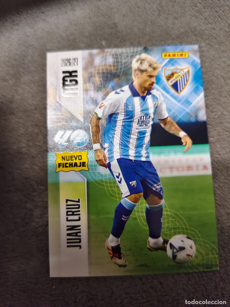 Cromos de f&uacute;tbol: 458 JUAN CRUZ M&Aacute;LAGA CF MEGACRACKS MGK 2026 27 NUEVO FICHAJE 26 2027 PANINI AAW