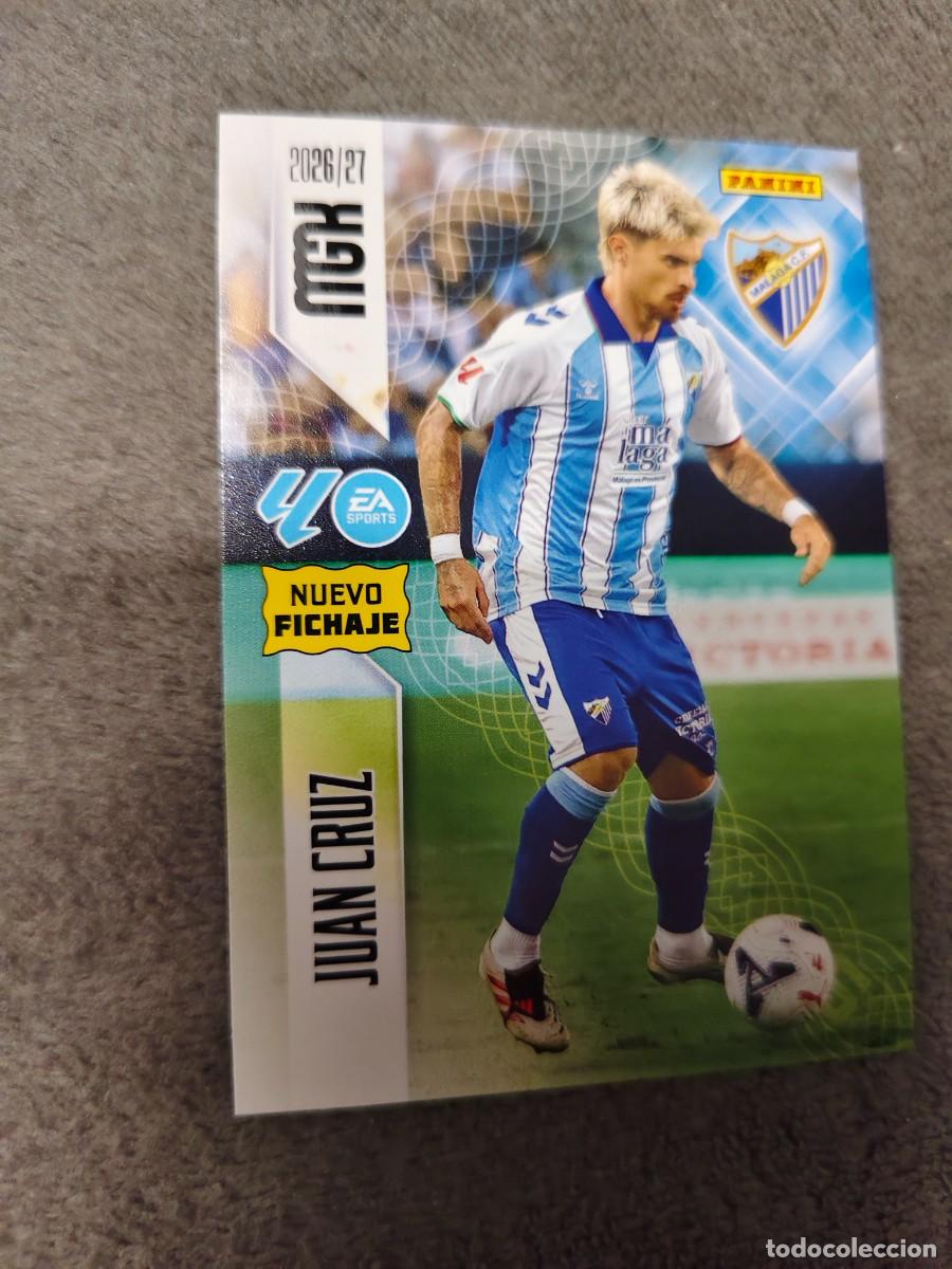 Cromos de f&uacute;tbol: 458 JUAN CRUZ M&Aacute;LAGA CF MEGACRACKS MGK 2026 27 NUEVO FICHAJE 26 2027 PANINI AAW