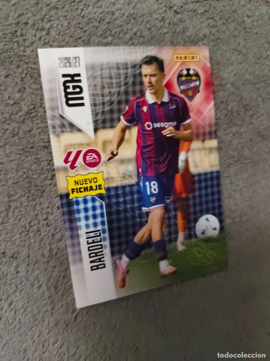 Cromos de f&uacute;tbol: 470 BARDELI LEVANTE UD MEGACRACKS MGK 2026 27 NUEVO FICHAJE 26 2027 PANINI AAW