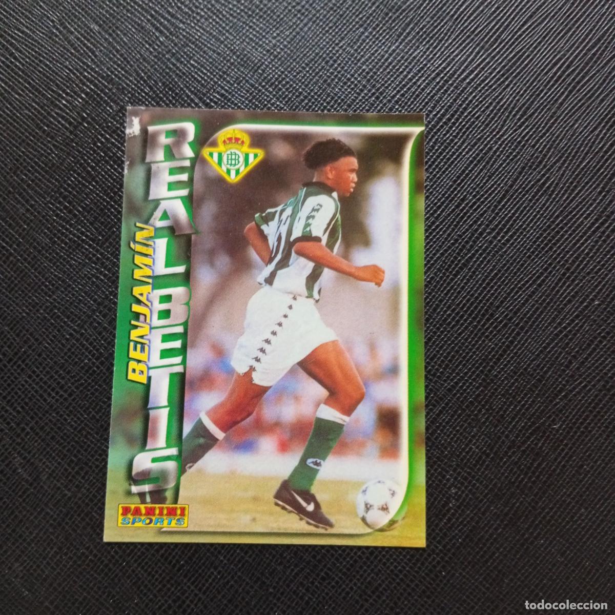 Figurine di Calcio: 75 BENJAMIN REAL BETIS PANINI TRADING CARD 1998 1999 CROMO FUTBOL 98 99 - A23 PG370