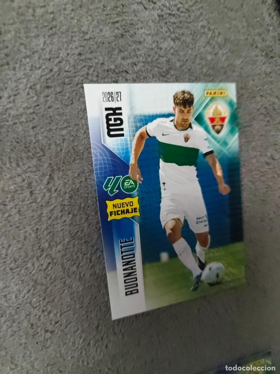 Cromos de f&uacute;tbol: 480 BUONANOTTE ELCHE CF MEGACRACKS MGK 2026 27 NUEVO FICHAJE 26 2027 PANINI AAW