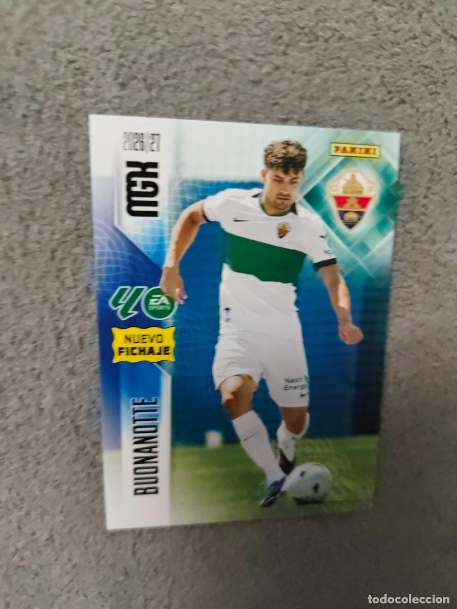 Cromos de f&uacute;tbol: 480 BUONANOTTE ELCHE CF MEGACRACKS MGK 2026 27 NUEVO FICHAJE 26 2027 PANINI AAW
