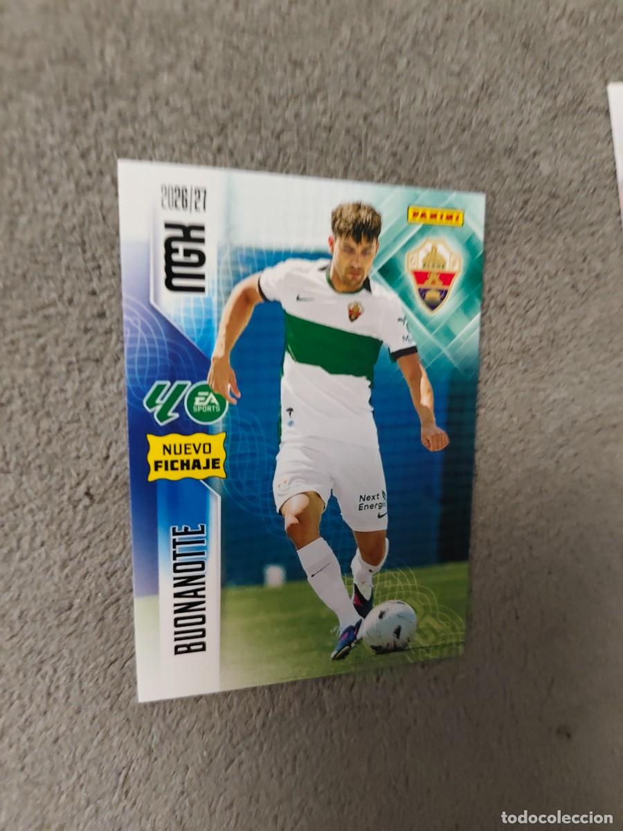 Cromos de f&uacute;tbol: 480 BUONANOTTE ELCHE CF MEGACRACKS MGK 2026 27 NUEVO FICHAJE 26 2027 PANINI AAW