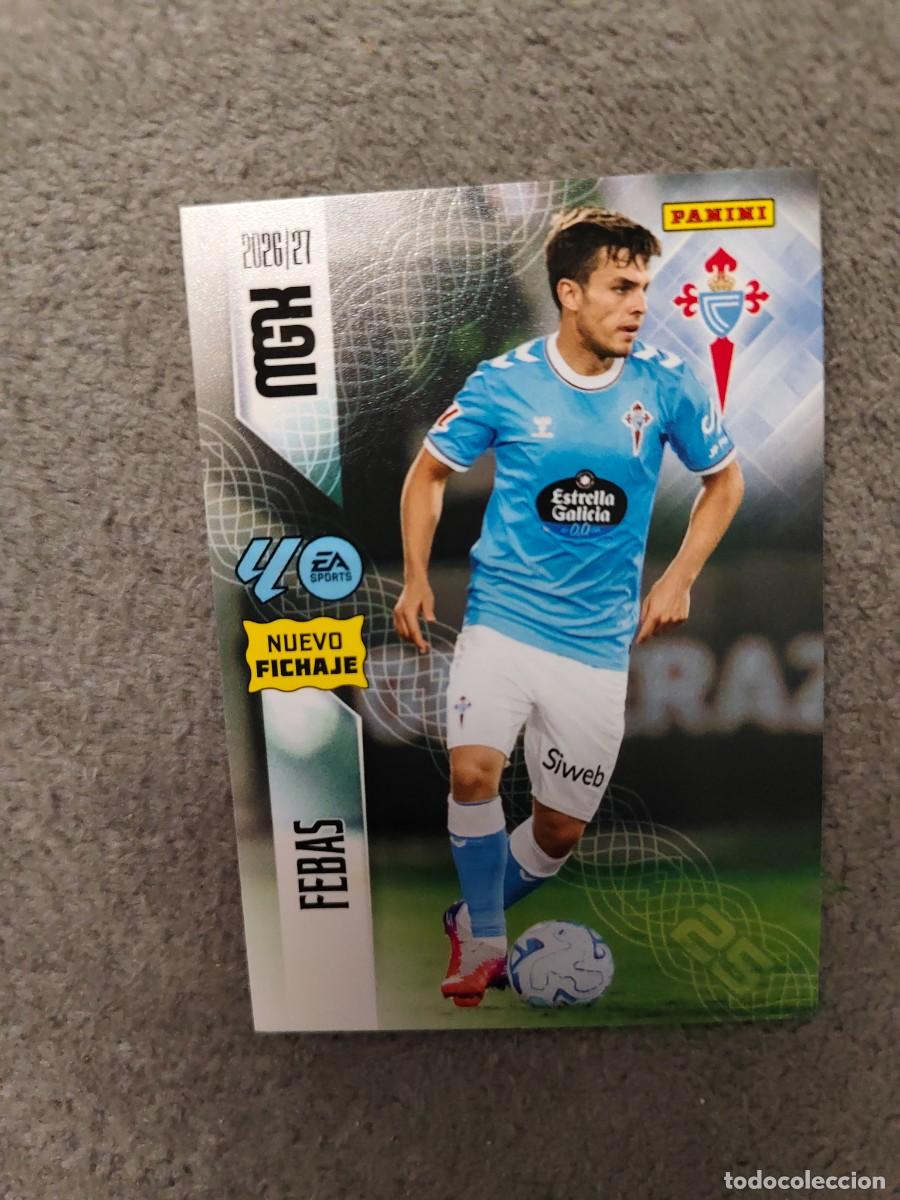 Cromos de f&uacute;tbol: 483 FEBAS RC CELTA DE VIGO MEGACRACKS MGK 2026 27 NUEVO FICHAJE 26 2027 PANINI AAW