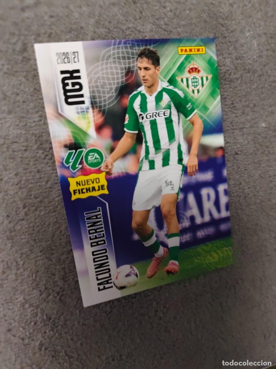 Cromos de f&uacute;tbol: 484 FACUNDO BERNAL REAL BETIS MEGACRACKS MGK 2026 27 NUEVO FICHAJE 26 2027 PANINI AAW