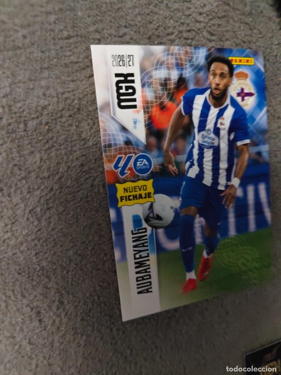 Cromos de f&uacute;tbol: 485 AUBAMEYANG DEPORTIVO LA CORU&Ntilde;A MEGACRACKS MGK 2026 27 NUEVO FICHAJE 26 2027 PANINI AAW