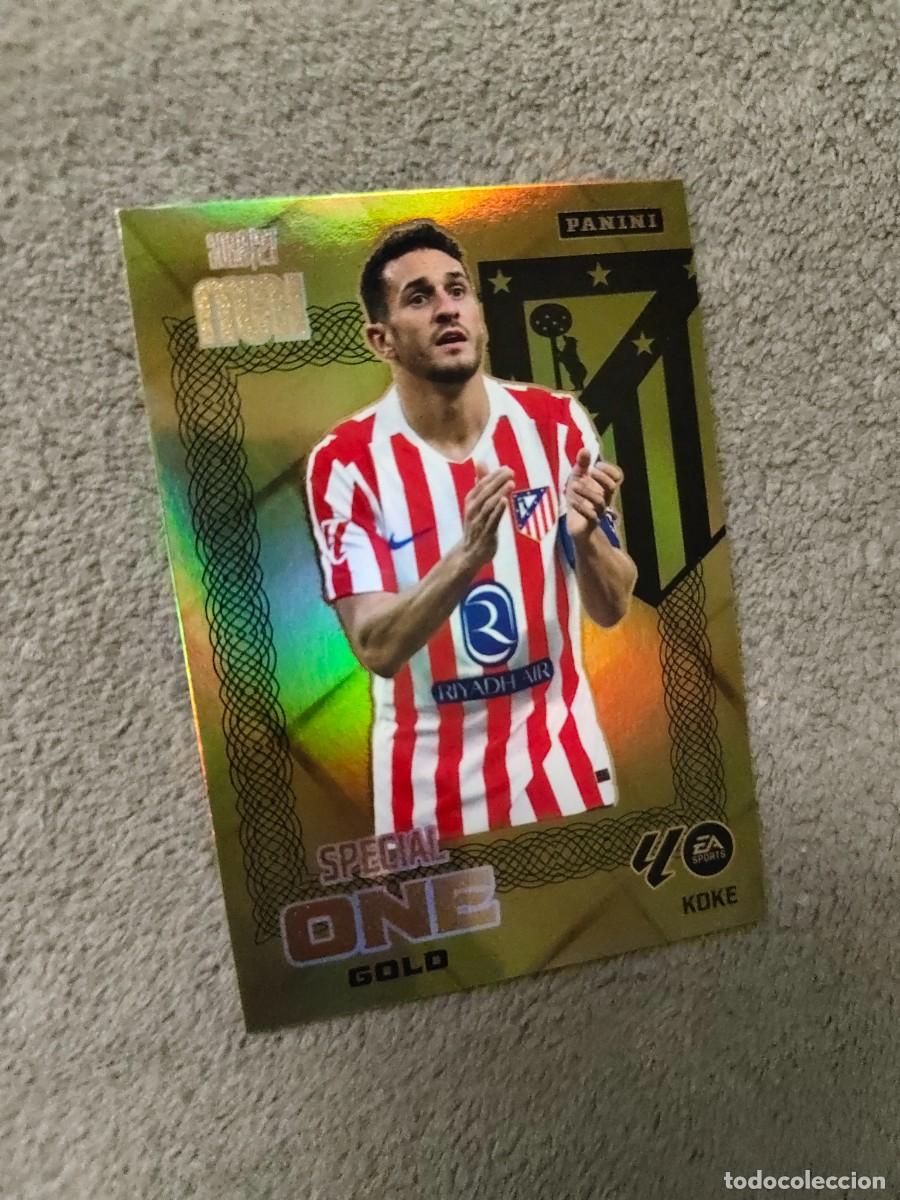 Football Stickers: SG1 MEGACRACKS MGK 2026 27 KOKE ATL&Eacute;TICO DE MADRID SPECIAL ONE GOLD 26 2027 PANINI AAW