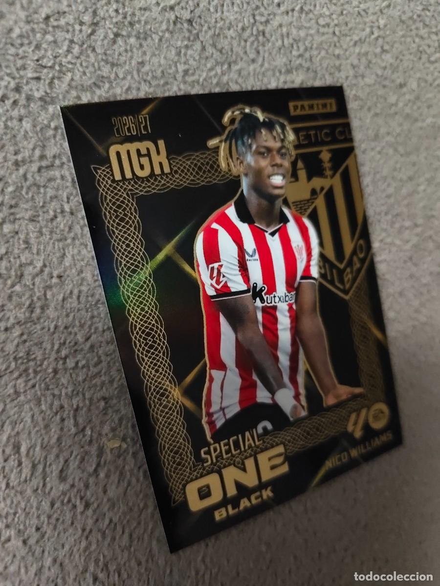 Cromos de f&uacute;tbol: SB1 MEGACRACKS MGK 2026 27 NICO WILLIAMS ATHLETIC CLUB SPECIAL ONE BLACK 26 2027 PANINI AAW