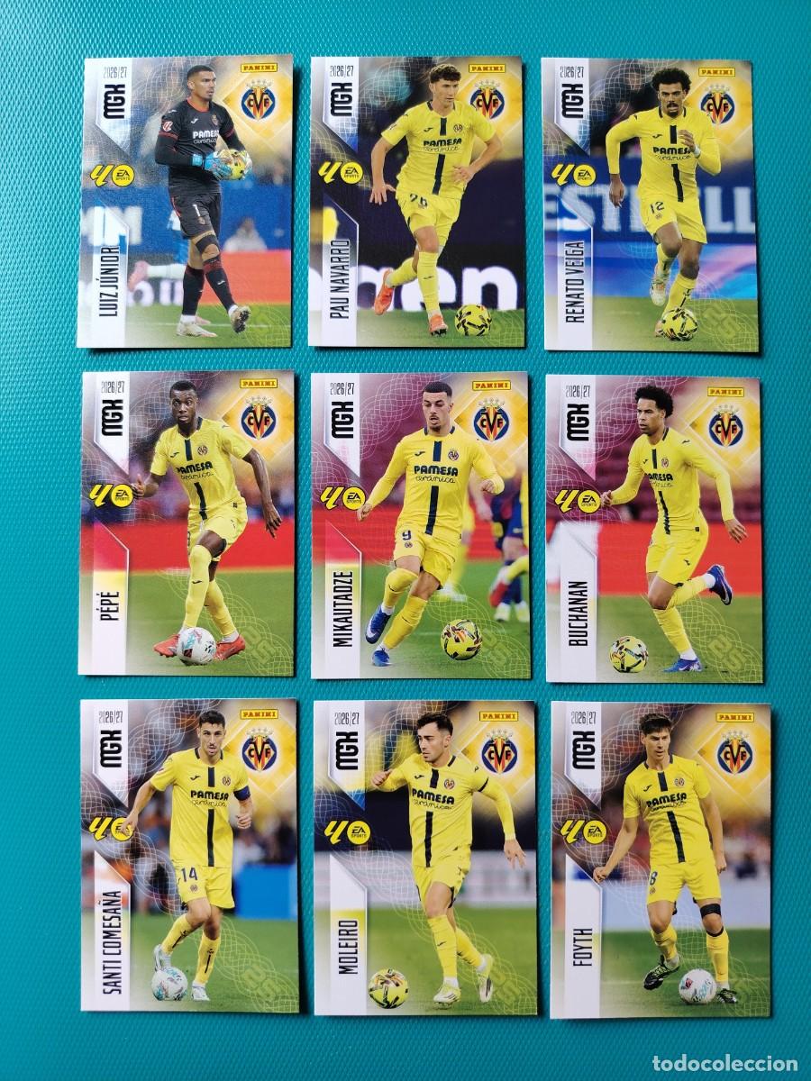 Cromos de f&uacute;tbol: MEGACRACKS 2026 / 27 - 9 CROMOS FUTBOL CLUB VILLAREAL - PANINI