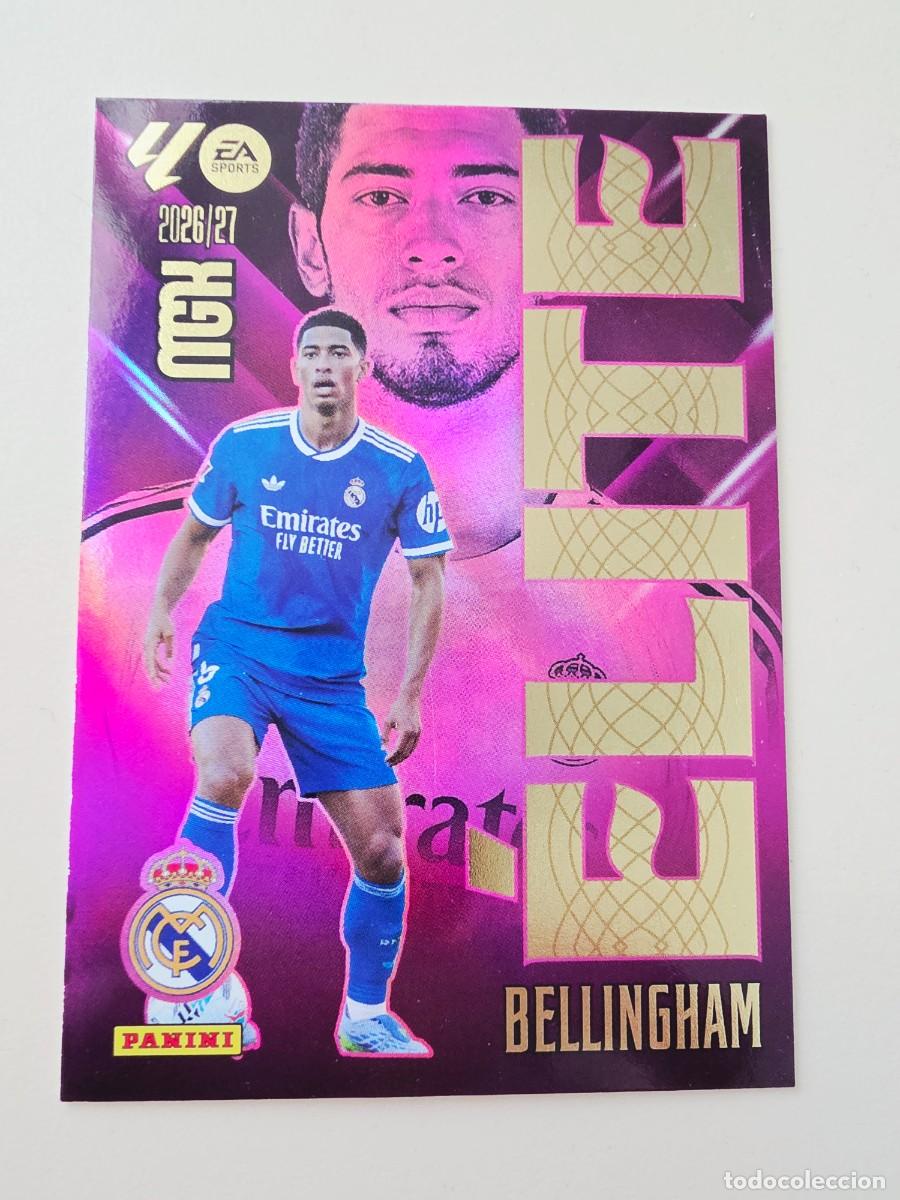 Cromos de f&uacute;tbol: 2 Jude Bellingham, Real Madrid, &Eacute;lite, Panini Megacracks 2026 2027 MGK 26 27