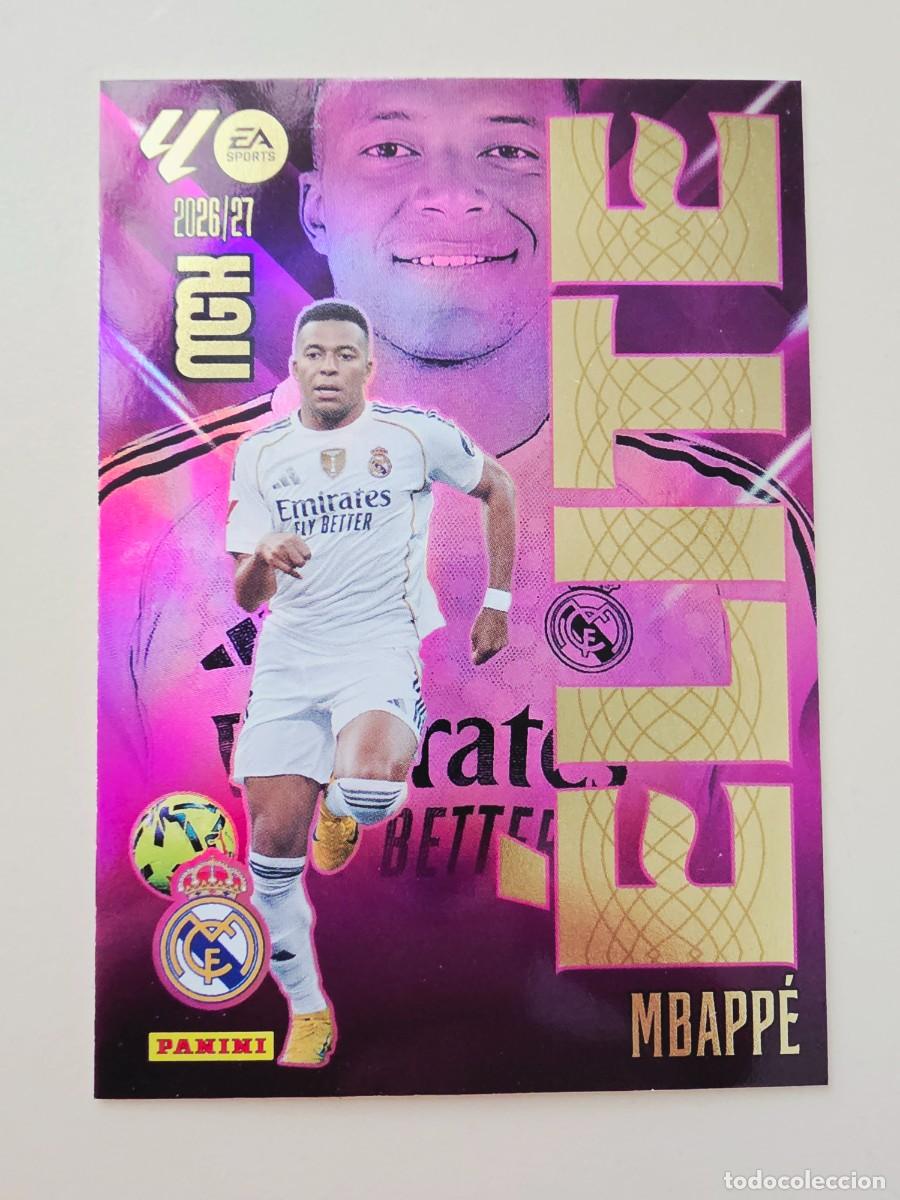 Cromos de f&uacute;tbol: 10 Kylian Mbapp&eacute;, Real Madrid, &Eacute;lite, Panini Megacracks 2026 2027 MGK 26 27