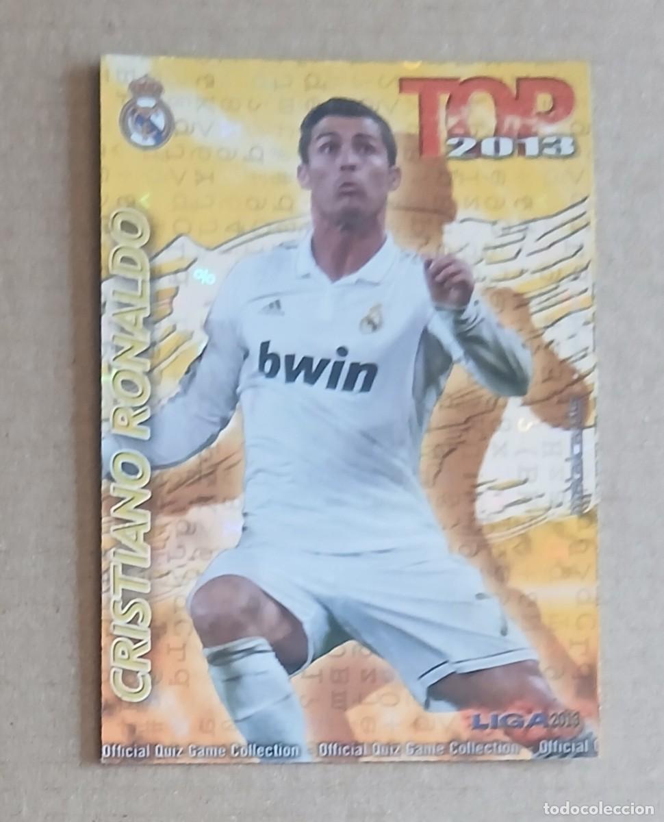 Football Stickers: CROMO n&ordm; 631 CRISTIANO RONALDO REAL MADRID TOP BRILLO CON LETRAS MUNDICROMO 2012-2013. Nuevo.