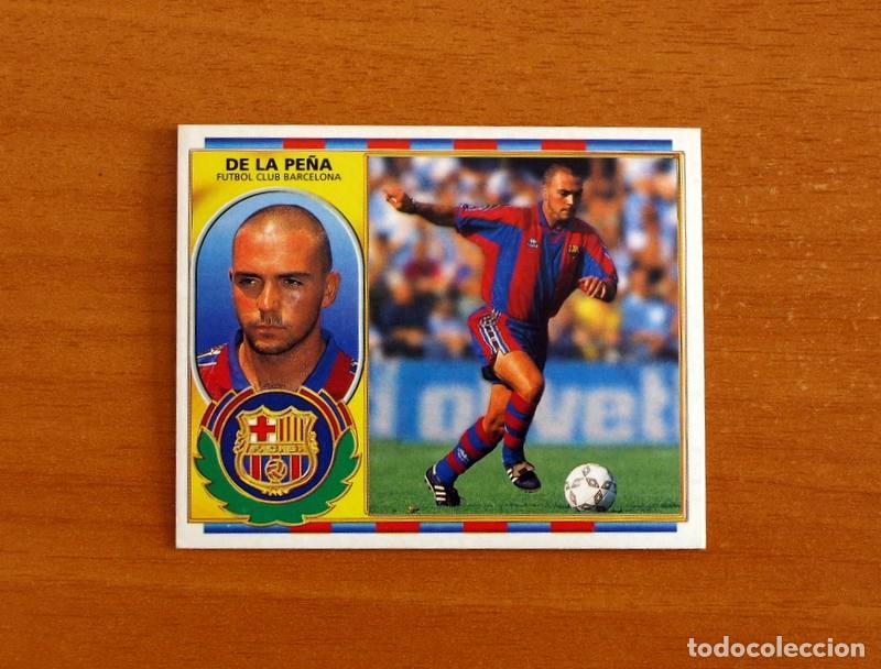 Cromos de f&uacute;tbol: F&uacute;tbol Club Barcelona - De la Pe&ntilde;a - Ediciones Este Liga 1996-1997, 96-97 - Nunca Pegado