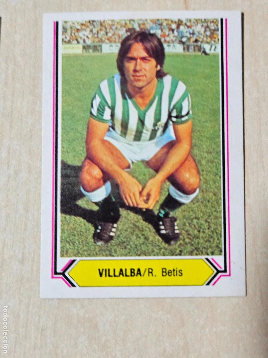 Cromos de f&uacute;tbol: CROMO FUTBOL - VILLALBA - LIGA ESTE 80- 81 - NUEVO SIN PEGAR - REAL BETIS