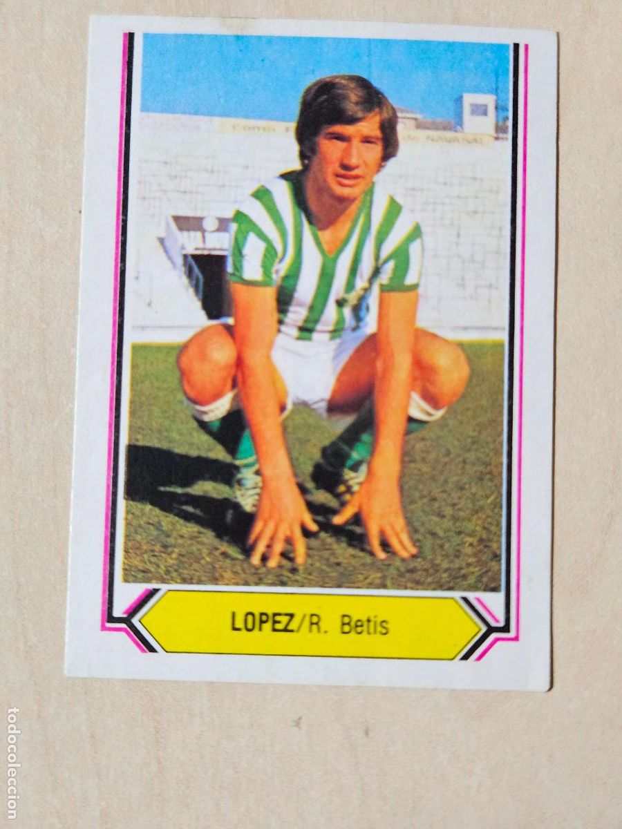 Cromos de f&uacute;tbol: CROMO FUTBOL - LOPEZ - LIGA ESTE 80- 81 - NUEVO SIN PEGAR - REAL BETIS