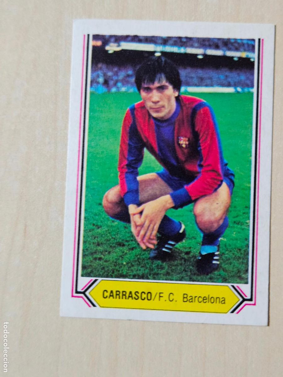 Cromos de f&uacute;tbol: CROMO FUTBOL - CARRASCO - LIGA ESTE 80- 81 - NUEVO SIN PEGAR - BARCELONA