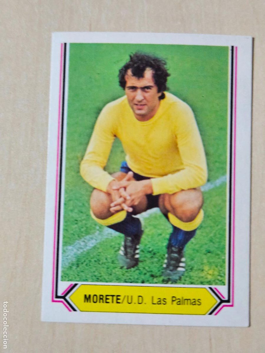 Cromos de f&uacute;tbol: CROMO FUTBOL - MORETE - LIGA ESTE 80- 81 - NUEVO SIN PEGAR - LAS PALMAS