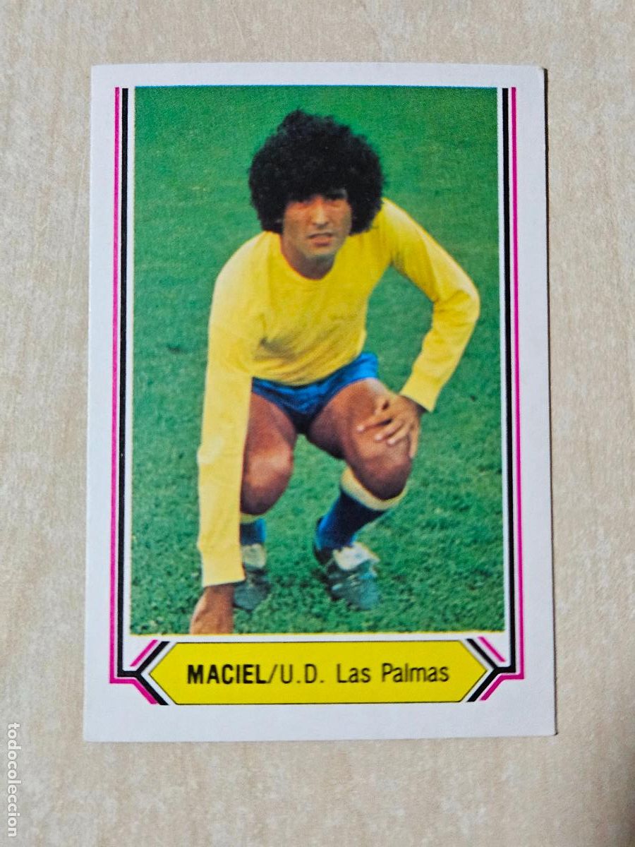 Cromos de f&uacute;tbol: CROMO FUTBOL - MACIEL - LIGA ESTE 80- 81 - NUEVO SIN PEGAR - LAS PALMAS