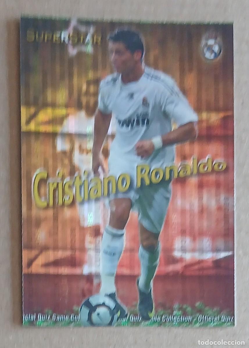 Cromos de f&uacute;tbol: Cromo n&ordm; 52 Cristiano Ronaldo ROOKIE Real Madrid Security Mundicromo 2009-2010. Nuevo de sobre.