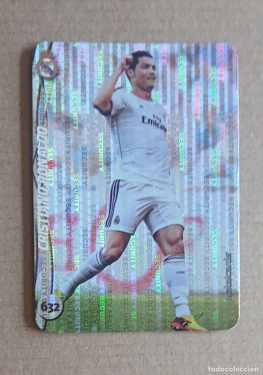 Football Stickers: CROMO n&ordm; 632 CRISTIANO RONALDO REAL MADRID SECURITY VERTICAL MUNDICROMO 2014-2015. Nuevo.