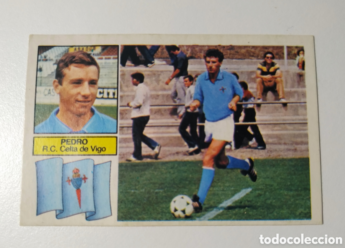Cromos de f&uacute;tbol: Pedro versi&oacute;n del celta de Vigo 82 83, despegado - Foto 1