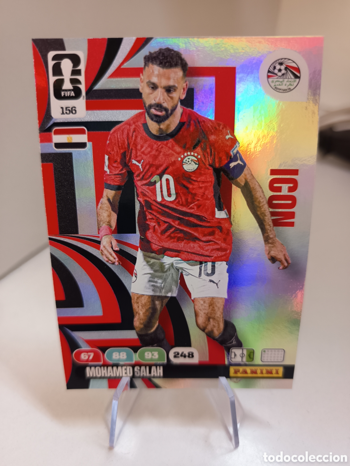 Cromos de f&uacute;tbol: 156 MOHAMED SALAH WORLD CUP 2026 ADRENALYN MUNDIAL