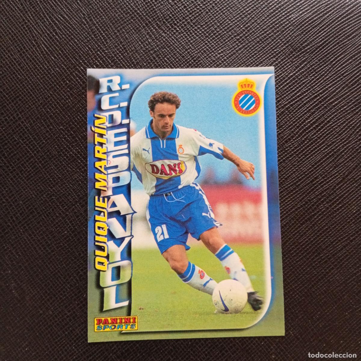 Football Stickers: 128 QUIQUE MARTIN ESPA&Ntilde;OL PANINI TRADING CARD 1998 1999 CROMO FUTBOL 98 99 - A161 PG55