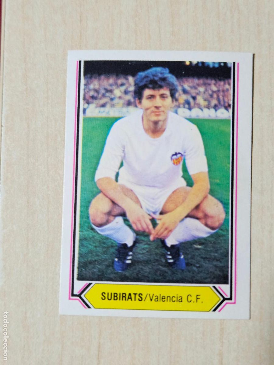 Cromos de f&uacute;tbol: CROMO FUTBOL - SUBIRATS - LIGA ESTE 80- 81 - NUEVO SIN PEGAR - VALENCIA