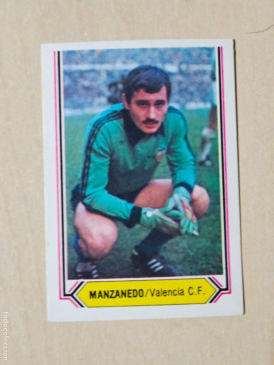 Cromos de f&uacute;tbol: CROMO FUTBOL - MANZANEDO - LIGA ESTE 80- 81 - NUEVO SIN PEGAR - VALENCIA