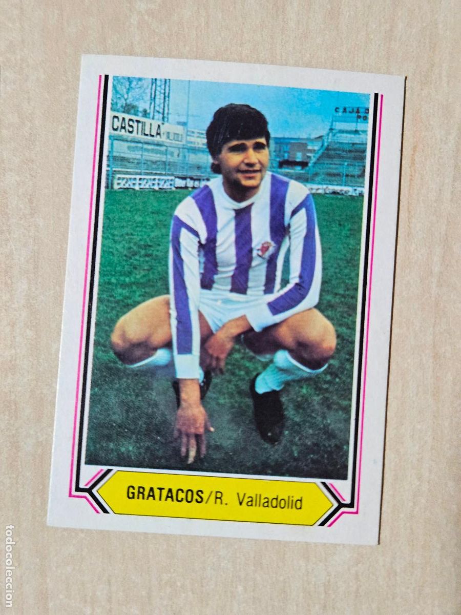 Cromos de f&uacute;tbol: CROMO FUTBOL - GRATACOS - LIGA ESTE 80- 81 - NUEVO SIN PEGAR - REAL VALLADOLID
