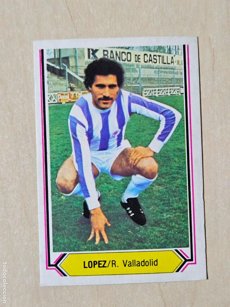 Cromos de f&uacute;tbol: CROMO FUTBOL - LOPEZ - LIGA ESTE 80- 81 - NUEVO SIN PEGAR - REAL VALLADOLID