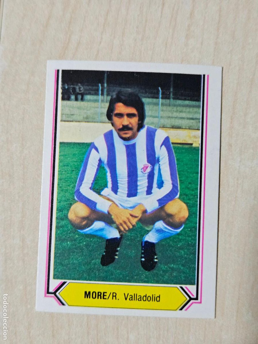 Cromos de f&uacute;tbol: CROMO FUTBOL - MORE - LIGA ESTE 80- 81 - NUEVO SIN PEGAR - REAL VALLADOLID