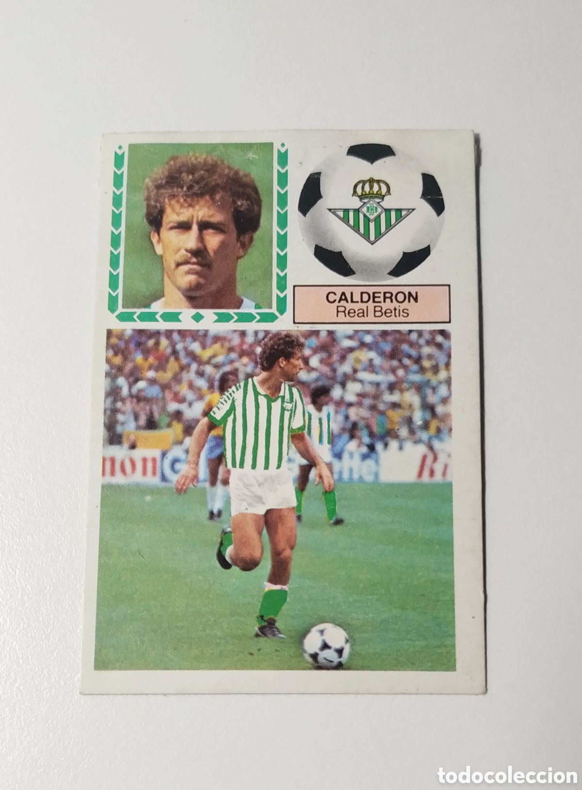 Cromos de Futebol: CALDERON BETIS 1983 1984 VERSION FICHAJE 28 LIGA ESTE 83 84 DESPEGADO