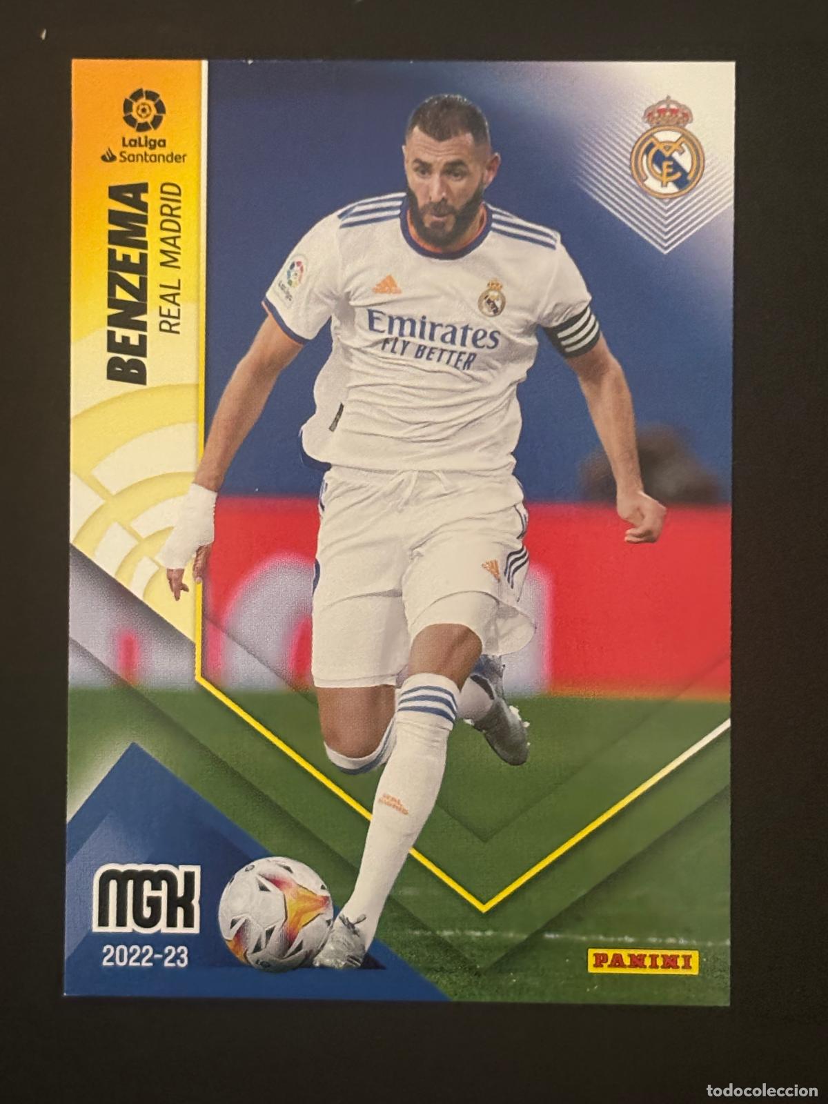 Fu&szlig;ball-Sticker: 225 BENZEMA REAL MADRID MEGACRACKS MGK 22-23 2022 2023 PANINI LIGA