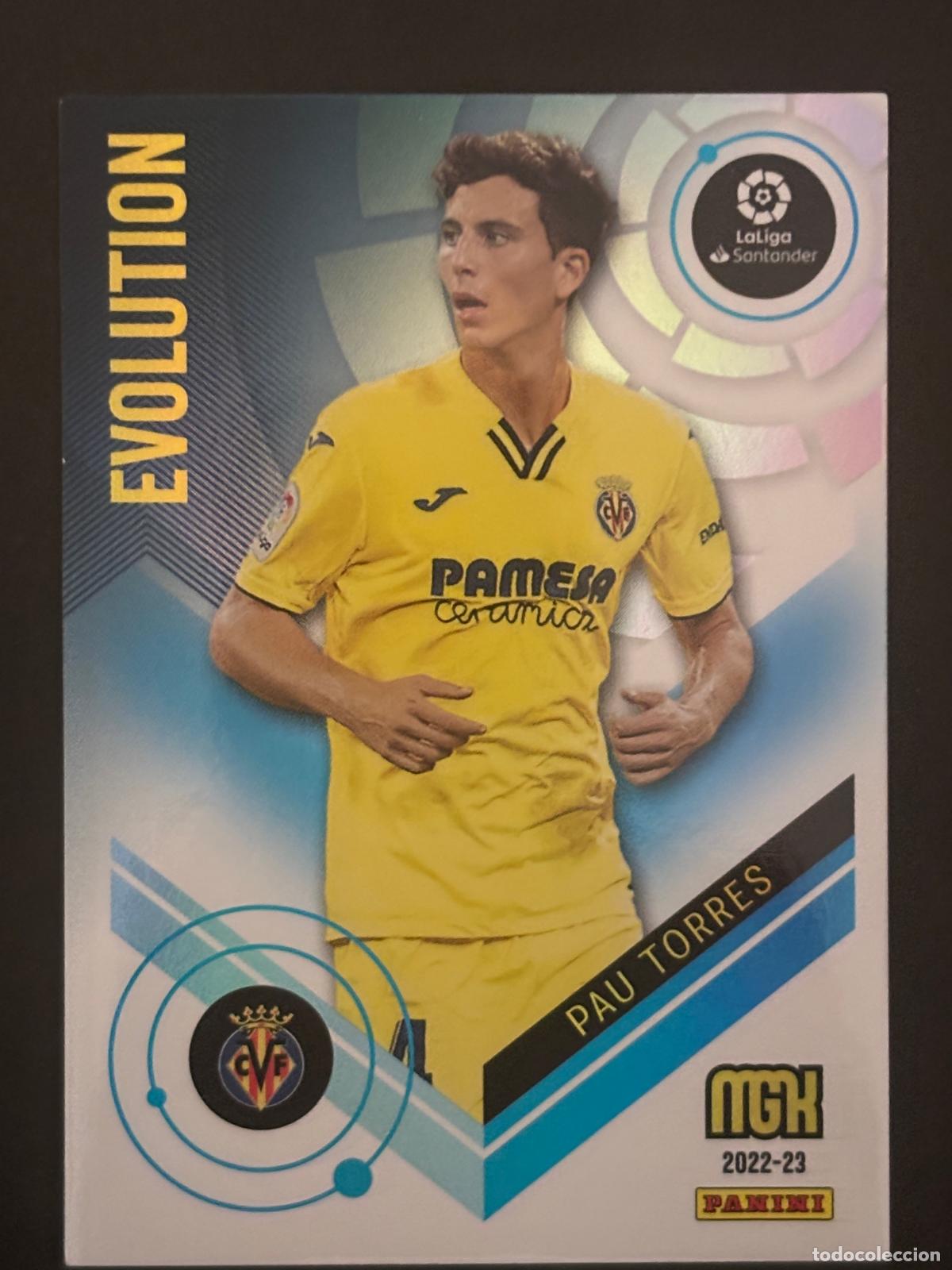 Football Stickers: 399 PAU TORRES EVOLUTION VILLAREAL MEGACRACKS MGK 22-23 2022 2023 PANINI LIGA